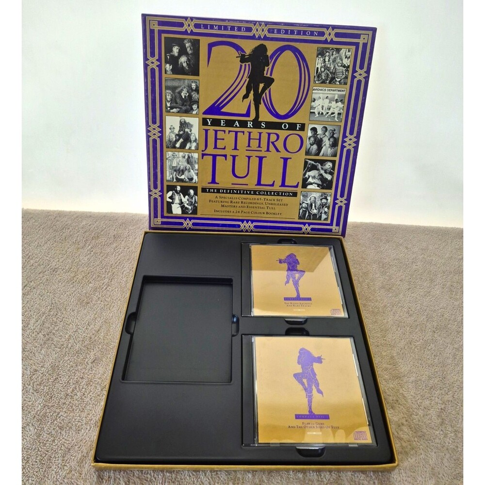 Jethro Tull 20 Years Definitive Collection 1988 CD Box Set INCOMPLETE V3K 41653